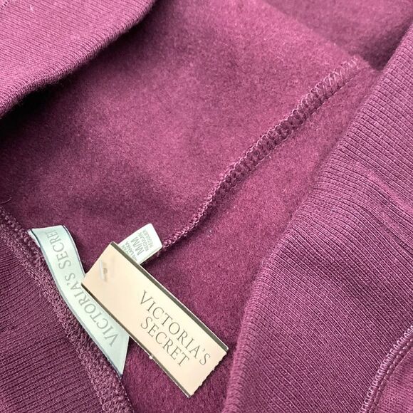 🔥Victoria secret sweatpants    women’s sz Medium  New burgundy - Picture 6 of 6